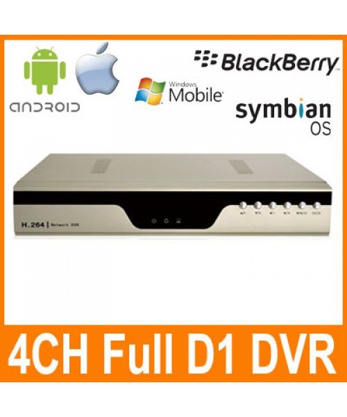 4CH Full D1 Surveillance Security CCTV DVR Digital Video Recorder Support Network 3G Mobile Phone View