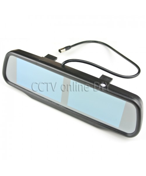 4.3" TFT LCD Rear View Car Monitor Mirror 2CH Video In 2pcs Screen Display Universal Version