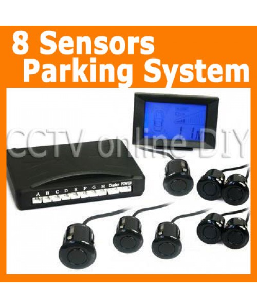 Newest 8pcs Reversing Sensors Car Parking Radar System Kit