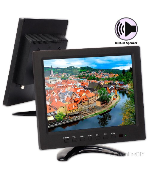 9.7 inch 4:3 TFT Color HD LCD CCTV Monitor with BNC VGA HDMI AV input 1024*768 Resolution