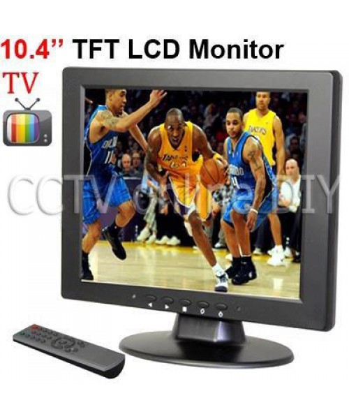 10.4 inch TFT LCD 4:3 Screen VGA/AV/ input Monitor with TV 1CH Video input 2Ch Audio input