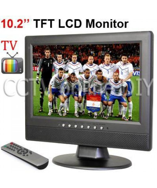 10.2 inch TFT LCD 16:9 Screen VGA/AV/ input Monitor with Analog TV 1CH Video input 2Ch Audio input