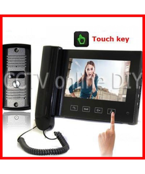 7-Inch Color Video Door Phone Doorbell Intercom System 1 IR Night Vision camera 1-monitor