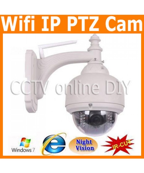 Security CCTV Outdoor Wireless Wifi IP PTZ Waterproof IR Camera support Phone View 4-9mm Zoom Lens 22pcs Leds IR Cut