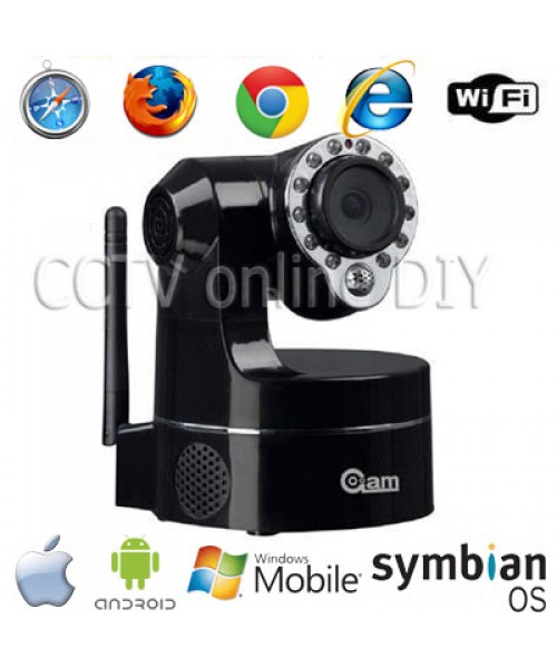 Home CCTV 3.6mm Day and Night Pan/Tilt Indoor Wireless Wifi IP IR Camera Support 3G Mobile View