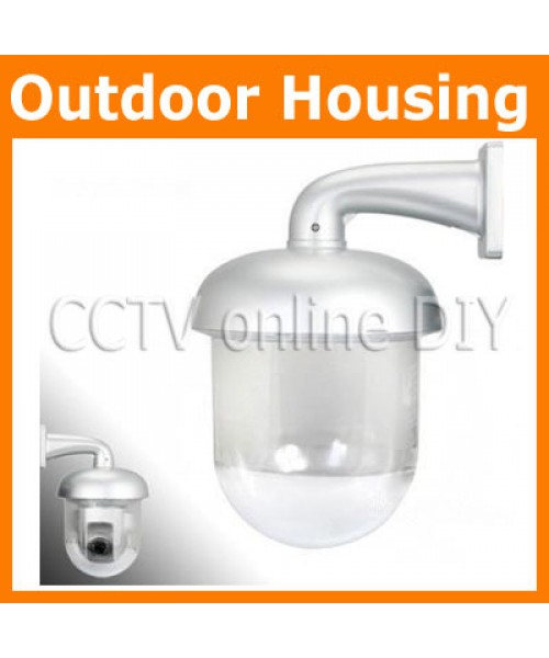 Brand New CCTV Outdoor Dome Housing Transparent Enclosure for IP Pan Tilt Camera