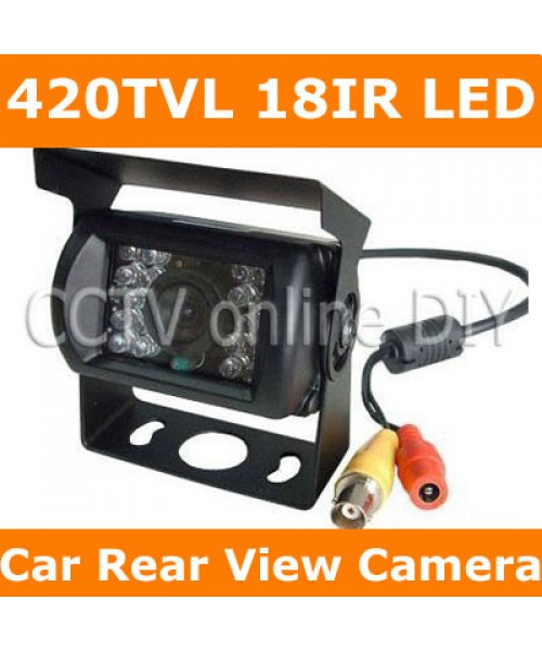 Car Vehicle Color Rear View Back up Camera 420TVL Sharp CCD 18IR LED Night Vision