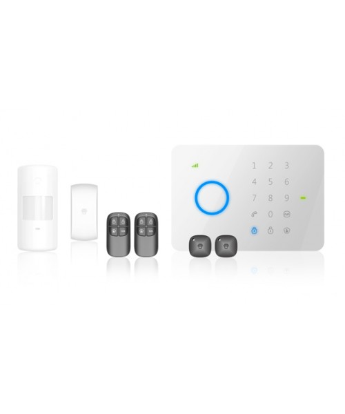 Home Security Wireless GSM SMS Burglar Alarm & Access Control System 50 Zones Touch Keyboard RFID Support Smart Phone App
