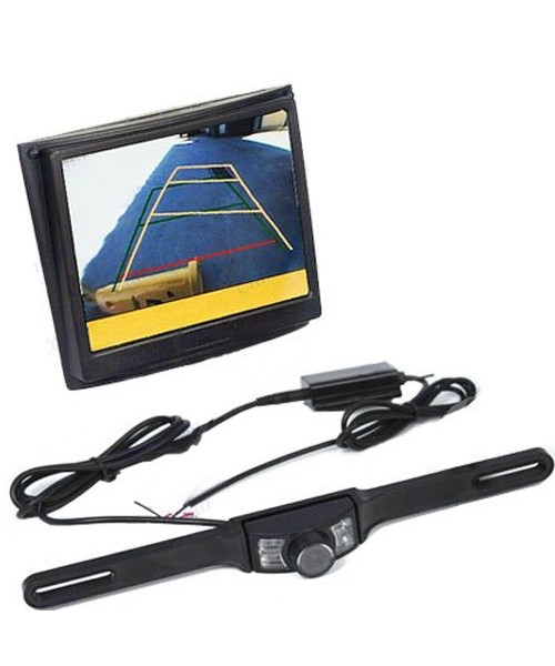 2.4G Wireless Car Rear view Back Up Camera System Wide Angle Night Vision with 3.5 inch TFT LCD Monitor