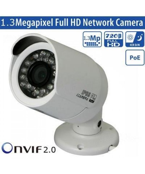 Security CCTV Full HD 720P POE IP Camera 18IR Leds Day and Night Weatherproof Mobile Phone Access Onvif 2.0