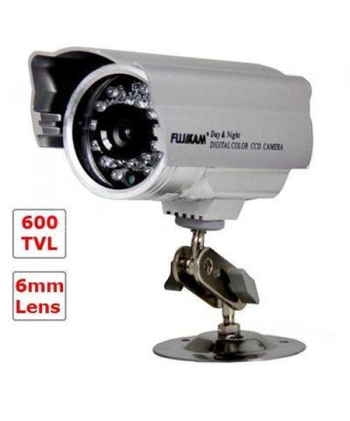 CCTV Security Surveillance 600TVL 6mm Lens 24 Leds Night Vision Outdoor Weatherproof IR CCD Camera