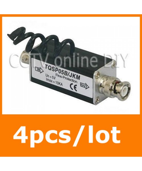 4pcs/lot CCTV BNC Video DVR Camera Surge Lightning Arrester Protector