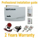 GSM Wireless Intelligent Home Security Burglar Alarm System + Auto Dialing 2 Years Warranty