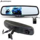 ANSHILONG 5" 2K Car Interior Replacement Rear View Mirror Monitor DVR + 1080P Rearview Camera Supports Dual Cameras Recording