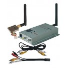 CCTV 8CH 200mW 2.4G Wireless AV Transmitter and Receiver Kit for Security Camera Model Airplane