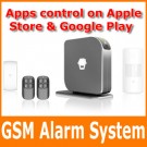 GSM SMS Burlar Alarm System 850/900/1800/1900MHz Universal Support 50 Wireless Sensors Apps Control on Apple Store & Google Play