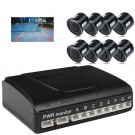 ANSHILONG 8 Parking Sensor Car Vehicle Reverse Backup Radar System Support Front and Rear View Camera