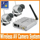 Home 2.4G Wireless Surveillance Security CCTV IR Day and Night CMOS Video Camera System Kit 4CH Reciver