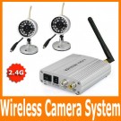 Home 2.4G Wireless Surveillance Security CCTV IR Day and Night CMOS Audio Video Camera System Kit 4CH Reciver