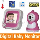 2013 Home Safety Wireless Baby Monitor 3.5" Color TFT LCD Night Vision Video Camera Intercom Temperature Display