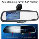 OEM Auto Dimming Rear View Mirror with 4.3 inch 800*480 Resolution TFT LCD Car Monitor Built in Special Bracket