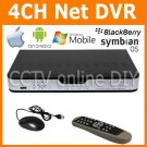 Security 4CH H.264 CIF realtime Recording Standalone Network CCTV DVR IE Mobile Phone Access