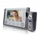 7 Inch Video Door Phone Doorbell Intercom Kit 1-camera 1-monitor Night Vision Wired
