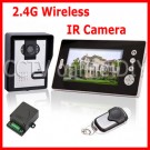 2.4GHz Wireless 7 Inch Digital TFT LCD Video Door Phone Home IR Camera Intercom System