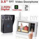 Home 2.4GHz Digital Wireless Video Door Phone Intercom System IR Camera 3.5 inch TFT LCD Touch Key Take Photos