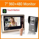 7 inch 960 x 480 TFT LCD IR Camera Home Video Door Phone Doorbell Entry System with Touch Button