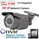 Security 2 Mega Pixel 1600 x 1200 Weatherproof CCTV HD IP Network IR Camera 4-9mm Lens Mobie Phone View