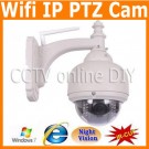 Security CCTV Outdoor Wireless Wifi IP PTZ Waterproof IR Camera support Phone View 4-9mm Zoom Lens 22pcs Leds IR Cut