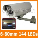 Profession Security CCTV 650TVL Effio CCD 6-60mm Lens 144 Leds Weatherproof Car Number Plate Capture Camera