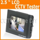 Portable Security CCTV Video Camera Tester with 2.5 inch LCD Monitor Rechargeable Battery