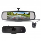ANSHILONG AHD Car Interior Mirror 7.5" TFT LCD Monitor 2Ch Video Input with Fish Eye Wide View Angle Rear View Reversing Camera