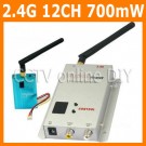 CCTV 12CH 700mW 2.4G Wireless AV Transmitter and Receiver Kit for Security Camera Model Airplane