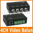 CCTV 4CH Channel Passive Video BNC to UTP RJ45 CAT5 Camera DVR Balun,4CH Passive Video Balun