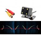 4 LED Car Rear View Backup Camera Moving Dynamic Trajectory Parking Guide Lines