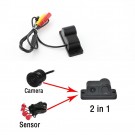 170 Degree Viewing Angle HD Waterproof Car Rear View Camera with Radar Parking Sensor 2 in 1