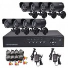 Home 8CH CCTV Security System 8pcs Day and Night Weatherproof Video Camera Surveillance DVR Mobile Phone Access