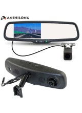 ANSHILONG 5" Special Car Rear view Mirror DVR Monitor 2K Front Camera with Bracket + 1080P Backup Camera Dual Lens Recording