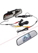 Car Rear View Kit 4.3" Screen TFT LCD Car Rear View Rearview DVD Mirror Monitor + Backup Camera