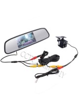 4.3" Screen TFT LCD Car Rear View Rearview Mirror Monitor + Backup Camera