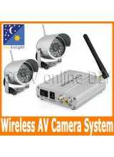 Home 2.4G Wireless Surveillance Security CCTV IR Day and Night CMOS Video Camera System Kit 4CH Reciver