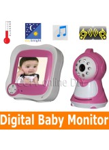 2013 Home Safety Wireless Baby Monitor 3.5" Color TFT LCD Night Vision Video Camera Intercom Temperature Display