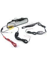 Wireless 4.3" LCD Car Rear View Rearview DVD Mirror Monitor + IR Backup Camera