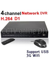 4CH H.264 Full D1 120fps realtime standalone network Surveillance Security CCTV DVR support 3G WIFI function