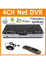 Security 4CH H.264 CIF realtime Recording Standalone Network CCTV DVR IE Mobile Phone Access