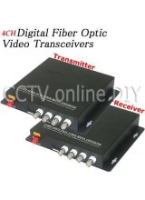 4 Channel Video Data Fiber Media Converter Digital Optical Transmitter and Receiver System For CCTV Security