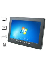 7" LCD Color CCTV Monitor with VGA AV Yuv Port 800*480 Resolution 3CH Auto Switch Timer to Turn on/off